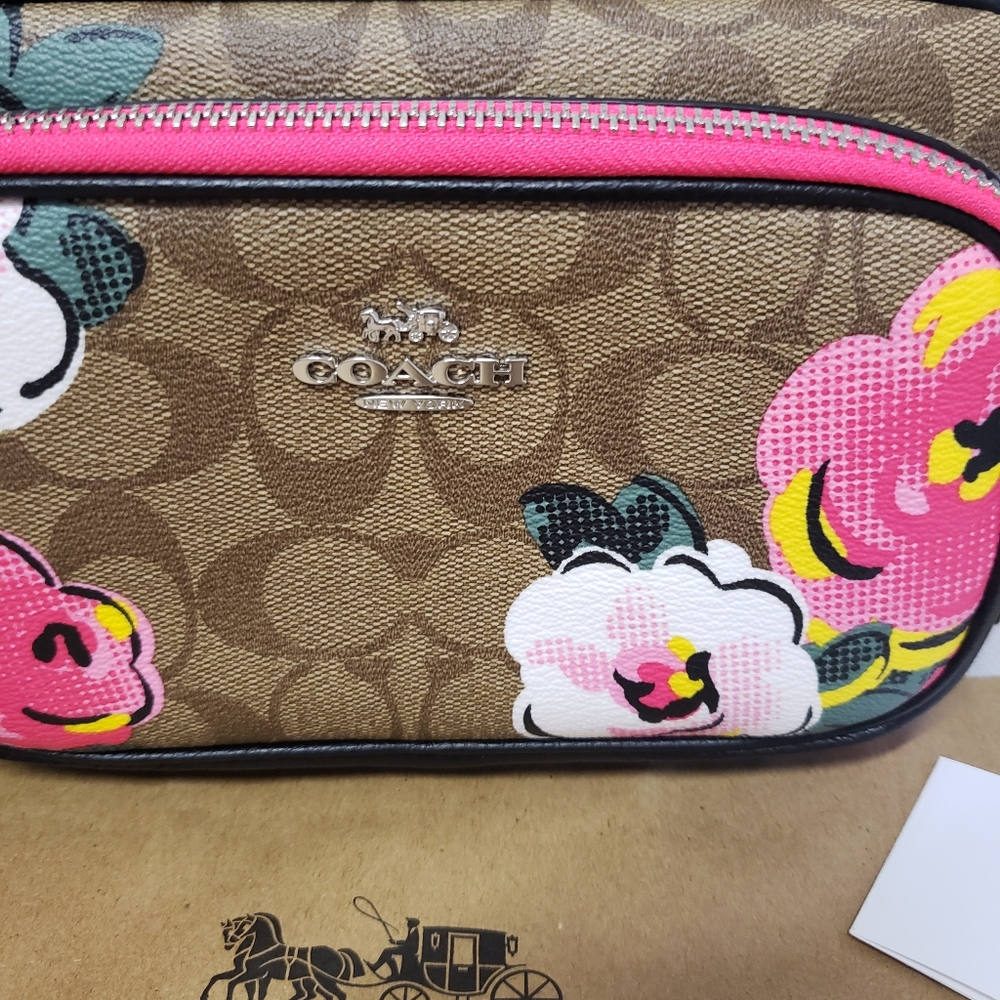 NWT Coach Court Floral Crossbody - Picture 9 of 11